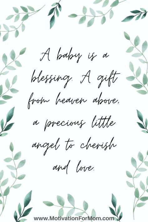 This list of 19 new baby quotes are the perfect quotes to read for expecting moms and dads! They explain perfectly the blessing that is welcoming a new baby into the world. Card For New Mom, Quotes For Newborn Baby, Blessings Quotes Family, Baby Blessing Quotes, Expecting Baby Quotes, Welcome Baby Girl Quotes, Maternity Christmas Pictures, Newborn Cards, 2024 Celebration