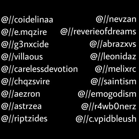 give credit Y2k Instagram Username Ideas, Roblox Username Ideas Boy, Y2k Display Names, Rp Username Ideas, Roblox Username Ideas Y2k, Goth Username Ideas, Roblox Display Names Ideas Y2k, Y2k Username Ideas, Matching Usernames