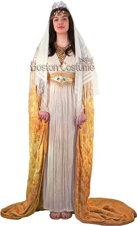 Queen Esther Biblical Dress, Queen Esther Costume, Esther In The Bible, Bible Costumes, Biblical Woman, Catholic Vestments, The Book Of Esther, Biblical Costumes, Esther Bible