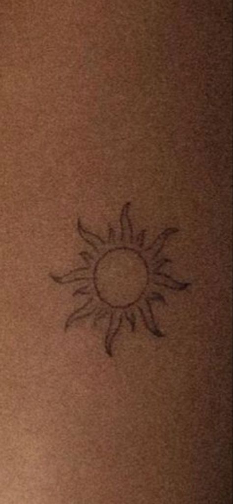 Sun From Tangled, Tangled Sun Tattoo, Tangled Sun, Sun Tattoo, Hip Tattoo, Tattoo Inspo, Leaf Tattoos, Maple Leaf Tattoo, Maple Leaf