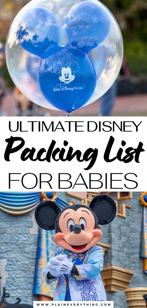 Ultimate Disney Packing List For Babies Disney World With Baby, Stroller Signs For Disney World, Disney With Baby, Disney World With Kids, Disney World Packing List, Disney Packing List, Baby Packing List, Strollers At Disney World, Disney Packing