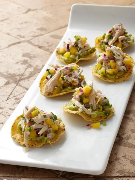 Tostadas Recipe, Can Chicken Recipes, Food Network Canada, Cooking Chicken To Shred, Summer Appetizer, Canned Chicken, Kitchen Food, Tortillas, Food Network