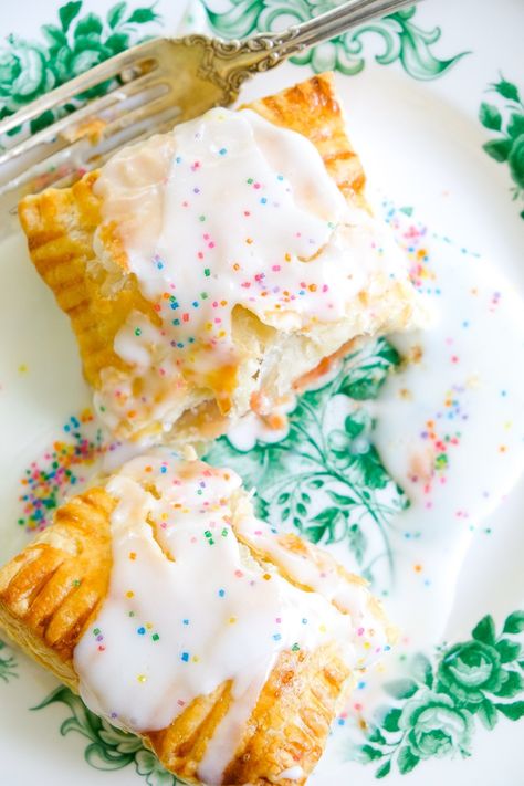 Puff Pastry Strawberry Pop-Tarts — Petite Southern Kitchen Tarts With Puff Pastry, Strawberry Puff Pastry, Homemade Pop Tarts, Strawberry Pop, Poptart Recipe, Strawberry Pop Tart, Puff Pastry Dough, Pop Tart, Southern Kitchen