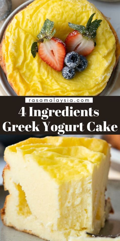 Yogurt Dessert Recipes, Greek Yogurt Dessert, Yogurt Cake Recipe, Greek Yogurt Cake, Yogurt Dessert, Yoghurt Cake, Healthy Greek Yogurt, Healthy Yogurt, Greek Yogurt Recipes