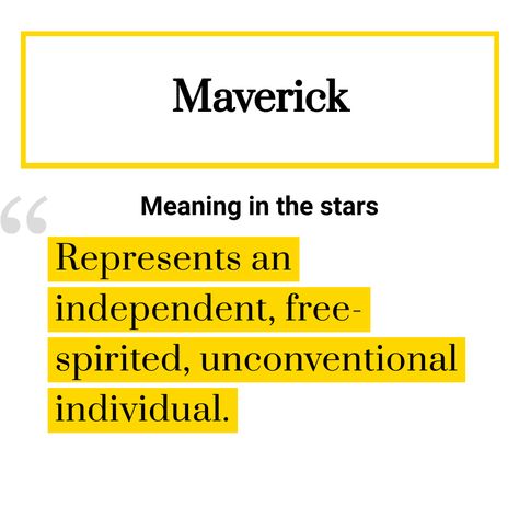 Meaning of the name Maverick With Meaning, Names With Meaning, Meant To Be, Bible, Tattoos