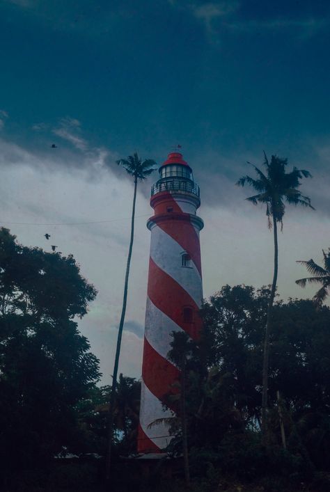 Thangassery Light House, Kollam,Kerala #keralatourism #kerala #lighthouse Kerala Aesthetic, Kollam Kerala, Kerala Tourism, Light House, Kerala, Lighthouse, Vision Board, Quick Saves