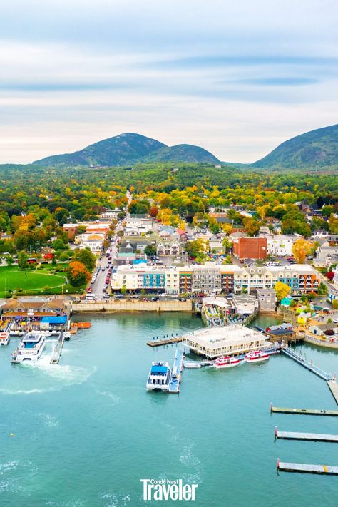 These small towns are home to local boutiques, tons of outdoor activities, and restaurant-to-people ratios that lean way in your favor. #barharbor #maine East Coast Usa, Bar Harbor Maine, Best Weekend Getaways, Mount Desert Island, Maine Travel, Summer Getaway, Desert Island, All I Ever Wanted, Mountain Town