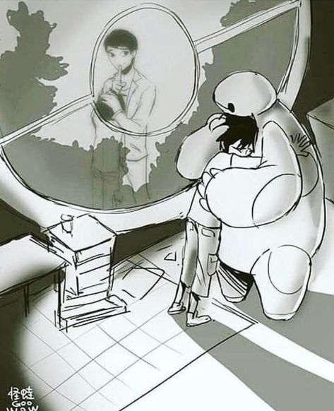 Hiro Big Hero 6, Images Disney, Pinturas Disney, Baymax, Hero 6, Big Hero 6, Disney Memes, Cartoon Movies, Big Hero