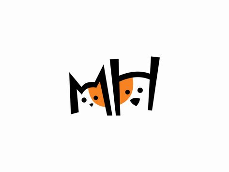 Cat And Dog Logo for Sale by UNOM design on Dribbble Logo Gato, Pet Branding, Cat Logo Design, Dog Logo Design, Space Dog, Dog Branding, Dog Vector, Pet Logo Design, Dog Projects