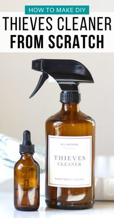 All Purpose Cleaner Diy Essential Oils, Diy Thieves Cleaner Recipe, Thieves Recipe Diy, Diy Thieves Household Cleaner Recipe, Thieves Cleaning Recipes, How To Make Thieves Cleaner, Diy Thieves Spray, Essential Oil Surface Cleaner, Best All Purpose Cleaner Diy