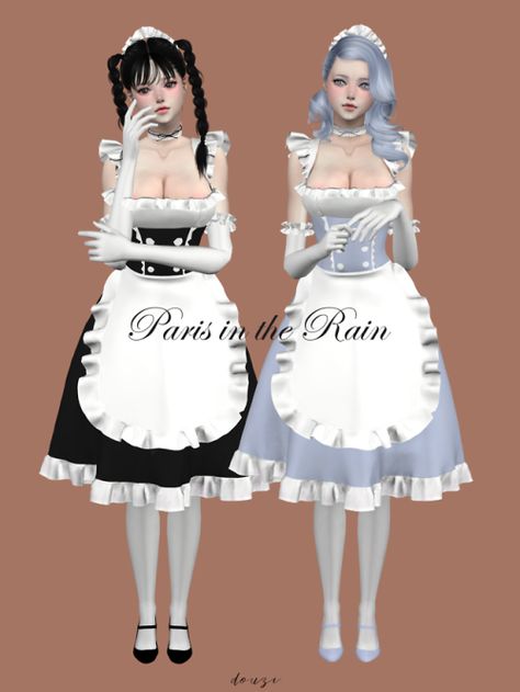 Tagged "funiforms" | love 4 cc finds Sims 4 Maid Cc, Sims 4 Maid Outfit, Sims 4 Butler, Female Butler, Butler Outfit, Sims 4 Cc Kids Clothing, Sims 4 Anime, Sims 4 Dresses, Sims4 Clothes