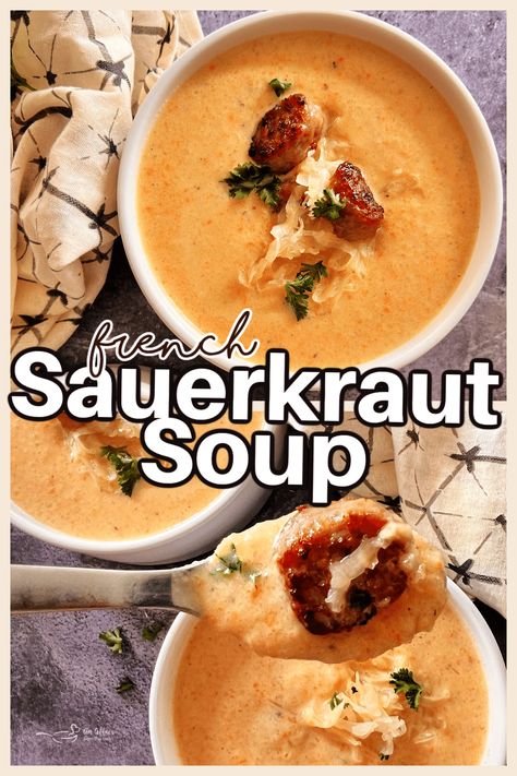 Cooking Business, Soup Swap, Stews Recipes, Sauerkraut Soup, Soup Ideas, Carrots Potatoes, Heart Recipes, Potatoes Onions, Sauerkraut Recipes