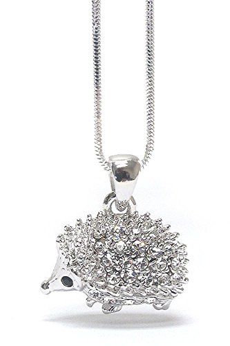 Hedgehog Accessories, Pet Hedgehog, Hedgehog Gifts, White Gold Pendant Necklace, Gold Fashion Necklace, Jewelry Crystal, Charm Pendant Necklace, Hedgehogs, Buy 2 Get 1 Free