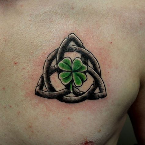 Celtic Clover Tattoos, Irish Shamrock Tattoo, Small Celtic Tattoos, Celtic Tattoo For Women, Trinity Knot Tattoo, Claddagh Tattoo, Celtic Tattoos For Men, Shamrock Tattoo, Ireland Tattoo