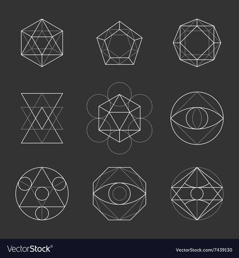 Alchemy Symbols Sacred Geometry, Lotus Flower Colors, Mandala Flower Design, Mandala Symbols, Geometry Shapes, Esoteric Symbols, Geometric Logo Design, Alchemic Symbols, Banner Drawing