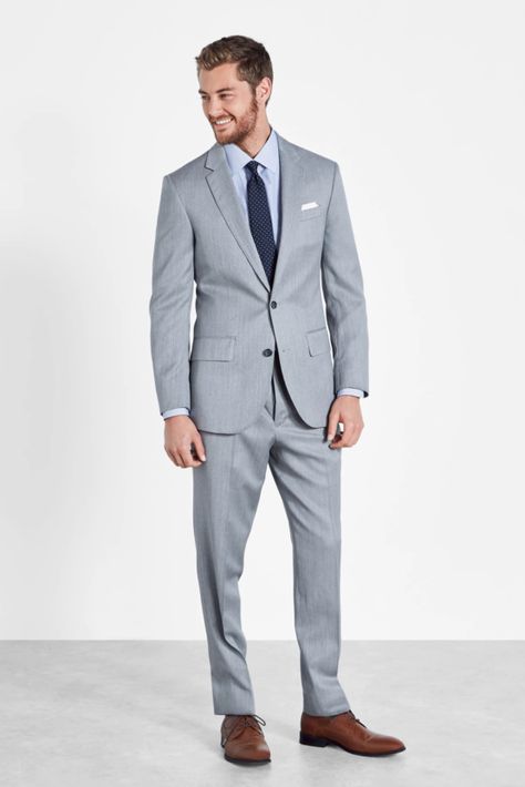 Wedding Dress Code 101: Groom & Menswear Edition | The Black Tux 4 Light Grey Suits Wedding, Grey Trousers Outfit Men, Spider Man Black Suit, Suits Serie, Light Grey Suit, Spider Man Black, All Black Suit, Grey Suit Wedding, Loki Wallpaper