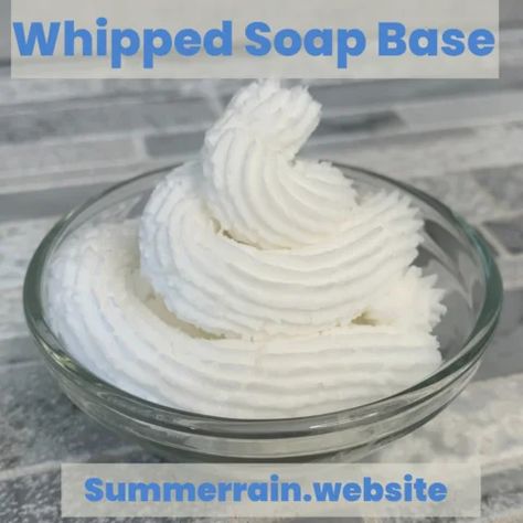 Whipped Soap Base Recipe - Summer Rain Whipped Soap, Summer Rain, Recipe From Scratch, Soap Base, Homemade Soap Recipes, Homemade Bath Products, Diy Soap, Soap Recipes, Home Made Soap