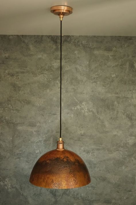 Oxidized Solid Copper Pendant Light, Dome Ceiling Light, Kitchen Island Hanging Light Fixture - Etsy Ceiling Light Kitchen, Antique Brass Kitchen Faucet, Dome Ceiling Light, Unlacquered Brass Faucet, Antique Brass Kitchen, Copper Light Fixture, Lighting Fixtures Kitchen Island, Island Light Fixtures, Dome Ceiling