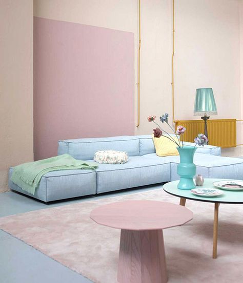 Eye Candy: 13 Rooms That Utilize Pastels Without Feeling Too Feminine Pastel Living Room, Best Neutral Paint Colors, Deco Pastel, Pantone 2016, Pastel Interior, Interior Design Per La Casa, Pastel House, Pastel Room, Pastel Decor