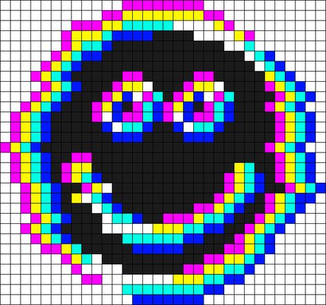 Kandi Patterns Templates, Crafts To Do When Your Bored, Fuse Bead Patterns, Pattern Maker, Perler Bead Templates, Geometric Pattern Art, Kandi Patterns, Bead Sprite, Photo Pattern