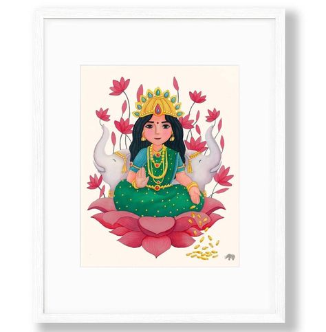 Lakshmi Devi Paintings On Canvas, Laxmi Goddess Drawing, Maa Laxmi Drawing, Lakshmi Illustration, Laxmi Rangoli, Diwali Painting, Durga Painting, Simple Rangoli Designs Images, Indian Art Gallery