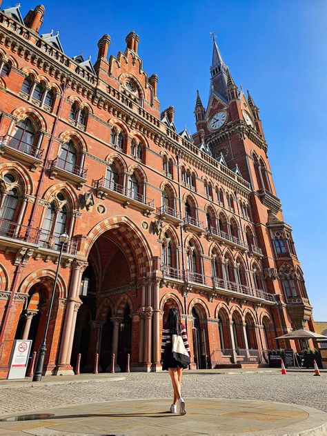 St. Pancras Hotel - the interior and exterior of this building is purely magical! do you recognize this from Harry Potter and the Chamber of Secrets? St Pancras Hotel, The Chamber Of Secrets, Hotel Exterior, Harry Potter And The Chamber Of Secrets, St Pancras, Chamber Of Secrets, Harry Potter Fan, Travel Photos, Interior And Exterior