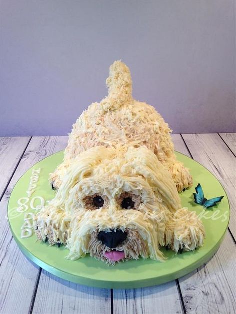 Dog Shaped Birthday Cake, Shaped Birthday Cake, Birthday Cake Vanilla, Puppy Dog Cakes, Puppy Birthday Cakes, Dog Cupcakes, Realistic Cakes, Peppa Pig Cake, Puppy Cake