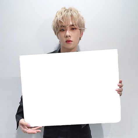 Holding Sign, Blank Sign, Meme Template, Cute Texts, Kpop Idols, Photo Collage, Kpop Idol, Nct, Signs