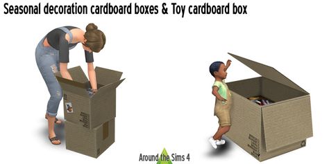 Sims 4 Toy Box Cc, Sims 4 Cc Moving Boxes, Sims 4 Moving Boxes, Sims 4 Moving Cc, Around The Sims 4, The Sims 4 Custom Content, Furniture Cc, Cozy Places, Cc Shoes