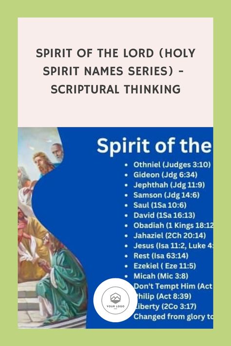 Spirit of the Lord (Holy Spirit Names Series) - Scriptural Thinking Fruits Of The Holy Spirit Catholic, Who Is The Holy Spirit For Kids, Names Of The Holy Spirit, Holy Spirit Prayer Catholic, Gifts Of The Holy Spirit Catholic, Ananias And Sapphira, Holy Ghost, Read More, Holy Spirit