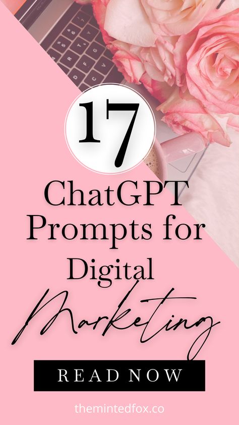 Check out this list of 17 ChatGPT prompts for digital marketing content ideas. These prompts can be tailored to your online business' niche and can generate ideas for Instagram captions, email marketing subject lines, and even Pinterest board ideas! #digitalmarketing #chatgpt #contentmarketing #getfound Email Marketing Content Ideas, Social Media Posting Ideas, Digital Marketing Inspiration, Freelance Digital Marketing, Faceless Digital Marketing Content, Canva Marketing Ideas, Content Ideas For Digital Marketing, Social Media Marketing Posts Ideas, Chat Gtp Ideas