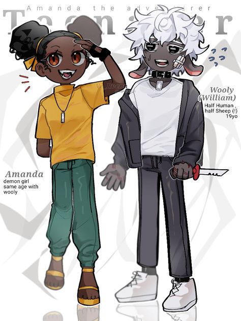 #teenager #amanda #wooly #william #amandatheadventurer #humanwooly Amanda The Adventurer Fanart, Amanda And Wooly, Amanda The Adventurer, My Artstyle, On Twitter, Twitter