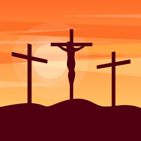 Flat design semana santa design | Free Vector #Freepik #freevector #design #flat #jesus #religion Flat Design, Graphic Resources, Jesus, Design