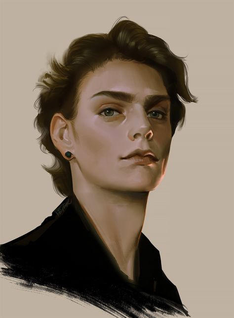 ArtStation - New work Writing Inspiration Characters, Brown Hair Male, Eyes Male, Dune Characters, Brown Hair Blue Eyes, Portrait Lighting, World Of Darkness, Male Eyes, Fantasy Story