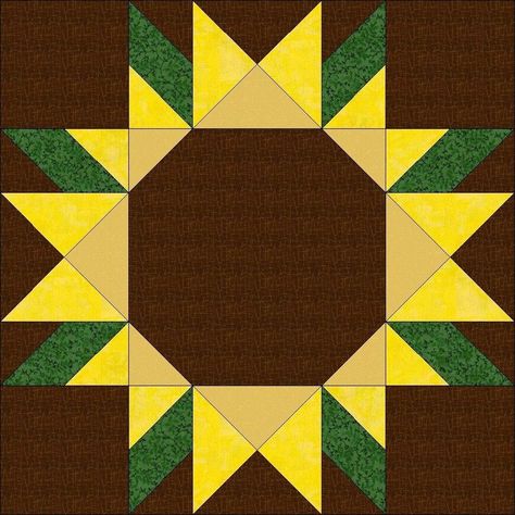 Sunflower Quilt, Cat Quilt Block, Flower Quilt Patterns, Bear Paw Quilt, Sunflower Quilts, Painted Barn Quilts, Crazy Quilt Blocks, Barn Quilt Designs, Quilt Modernen