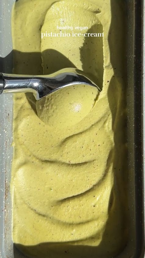 These days there are endless alternative ingredients that you can use to make delicious Homemade Vegan Ice Cream possible. You’ll be very pleased to know that with a few adjustments from the traditional methods and ingredients, you can enjoy Delicious Homemade Vegan Ice Cream! Click on the link to find out more. #frostedfusions #homemadeveganicecream  Credit: tiktok.com/@itsvegansis Healthy Pistachio Ice Cream, Pistachio Almond Ice Cream, How To Make Vegan Ice Cream, Homemade Pistachio Cream, Savory Ice Cream, Vegan Plated Desserts, Healthy Ice Cream Alternatives, How To Make Pistachio Cream, Ninja Creami Pistachio Ice Cream