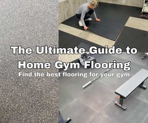 Your home gym flooring is the foundation that everything else is built on. Make sure you get it right to protect yourself, your equipment & your home. Garage Gym Flooring, Floor Options, Small Home Gym, Home Gym Flooring, Gym Floor, Diy Home Gym, Basement Gym, Energy Activities, Best Home Gym