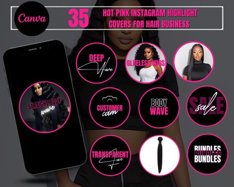 Instagram Highlight Covers for Hair Salons: Hot Pink Story Icons

DIY Canva Templates for Extensions and Wig Stores #Cat_Icon_Instagram_Highlight #Icon_Instagram_Highlight_Black #Instagram_Highlight_Black #Icon_Instagram_Highlight https://www.theworldaccordingtome.org/1947184_stunning-instagram-highlight-covers-icons-trendy-aesthetic-designs/?cleopatra-life-and-legacy Hair Business Instagram Highlights, Business Highlight Covers Instagram, Pink Story, Professional Instagram, Hair Extension Salon, White Instagram, Black And White Instagram, Instagram Highlight Cover, Hair Boutique