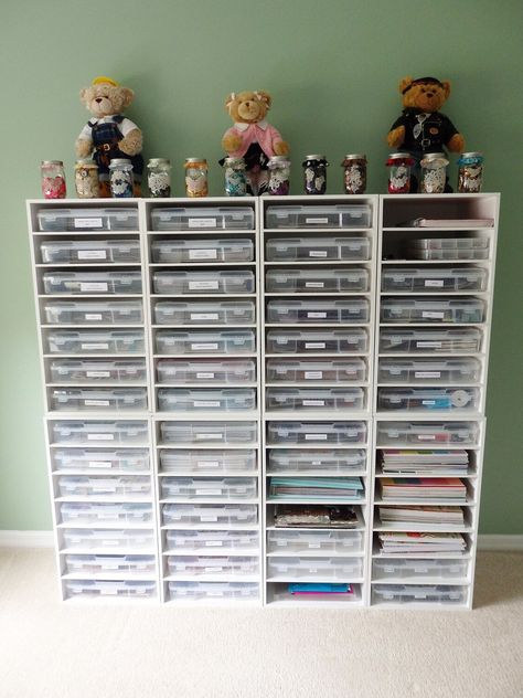 Craft Room Organisation, Scrapbook Room Organization, My Ocd, Best Husband Ever, The Best Husband, Craft Cart, Arts And Crafts Storage, Craft Storage Organization, Scrapbook Storage