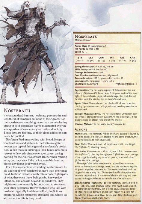 Dnd Frankenstein Monster, Dnd Vampire Stat Block, Dnd 5e Creatures, D&d Monsters Homebrew, Dnd Horror Monster, Dnd 5e Homebrew Monsters, Dnd Lovecraft, Dnd Homebrew Monsters, Dnd Ravenloft