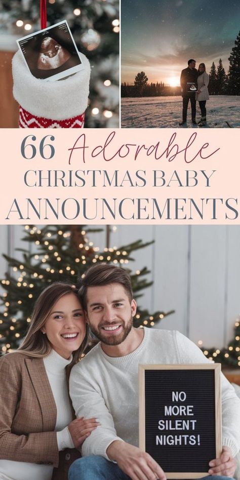 Christmas baby reveals Christmas Pregnancy Announcement Photos, Christmas Pregnancy Announcement Ideas, Pregnancy Reveal Ideas, Pregnancy Announcement Quotes, Christmas Pregnancy Photos, Christmas Baby Reveal, Sibling Baby Announcements, Baby Reveal Ideas, Family Baby Announcement