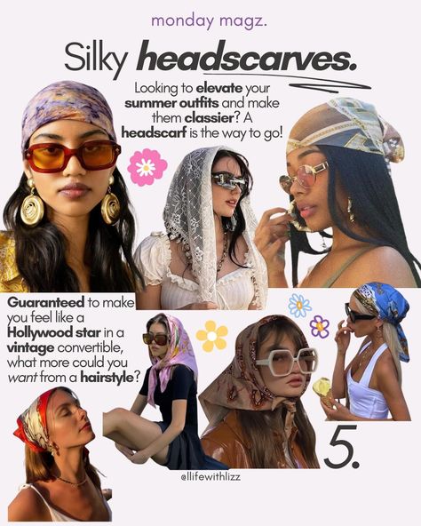 Summer hairstyle inspo 💆‍♀️☀️ Ideas for styling all sorts of hair types this summer 🏖️ Which one will you be trying out? • • • Monday… | Instagram Y2k Hairstyles, Earthy Style, Hairstyle Inspo, Cute Box Braids Hairstyles, Hair Advice, Bandana Hairstyles, Glow Up Tips, Hollywood Star, Summer Hair