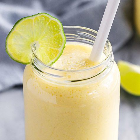 Mango Pineapple Coconut Milk Smoothie Recipe – Dairy-Free Smoothie Recipe — Eatwell101 Coconut Milk Smoothie Recipes, Mango Coconut Smoothie, Pineapple Coconut Smoothie, Super Healthy Smoothie Recipes, Free Smoothie Recipes, Super Healthy Smoothies, Coconut Smoothie Recipe, Coconut Milk Smoothie, Mango Pineapple Smoothie