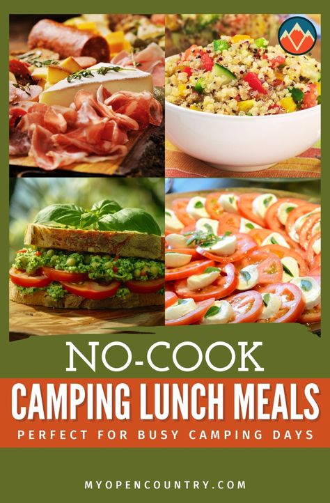 Discover no-cook camping lunch options that are both tasty and convenient. Perfect for busy camping days, these meals require zero cooking, making them ideal for on-the-go adventurers. Pack fresh ingredients like fruits, nuts, and deli items for a quick, wholesome lunch you can enjoy anywhere, without the need for a stove or fire. Learn more about Camping Meals. Adventurers Pack, Camping Lunch Ideas, Camping Meal Ideas, Campfire Dinners, Camping Lunch, Lunch Meals, Camping Meal, Camping Lunches, Lunch Options