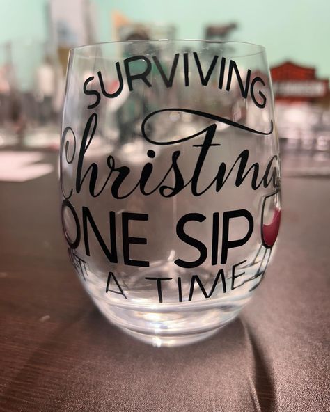 It’s been a while but trying to work my way back into the holiday spirit. Here’s a few things we’ve been working on! With permanent vinyl I do not recommend putting the tumblers or wine glasses in the dishwasher, but recommend hand washing! Don’t hesitate to reach out for your personalized glasses this holiday season! #winetumbler #wineglass #mug #beermug #personalizedmug #christmas #christmasgifts #personalizedgifts #smallgifts #smallbusiness #shoplocal #shopsmall #signs #charcuterie #charcu... Glass Engraving, Wine Tumblers, Permanent Vinyl, The Dishwasher, Beer Mug, Small Shop, Holiday Spirit, Wine Glasses, Hand Washing