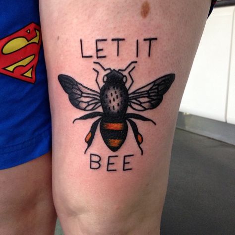 The beetles... Bumblebee Tattoo Traditional, American Traditional Bee Tattoo, Bumblebee Tattoo, Bee Ideas, Honey Bee Tattoo, Bumble Bee Tattoo, Beetle Tattoo, Ink Therapy, Traditional Tattoo Sleeve