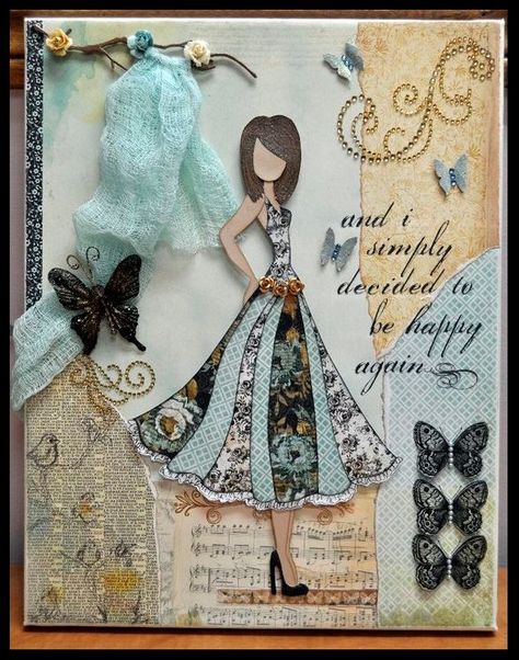 Prima Mixed Media Dolls, Prima Paper Dolls, Dress Cards, Prima Doll Stamps, Julie Nutting, Dress Card, Prima Marketing, Dress Forms, Mixed Media Art Journaling