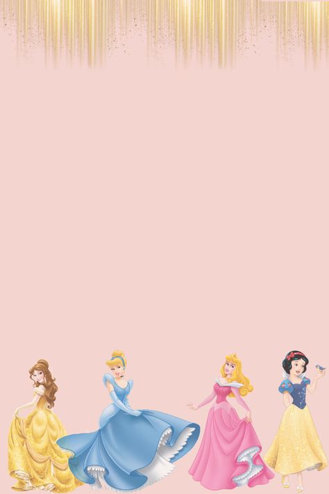 Invitation disney princesses girl Daycare Background, Invitation Disney, Rose Gold Wallpaper Iphone, Princess Birthday Party Decorations, Gold Wallpaper Iphone, Rose Gold Wallpaper, Mens Glasses Frames, Disney Princes, Princess Birthday Party