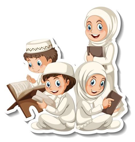 Praying Illustration, Quran Teaching, Girl Praying, Muslim Boy, Hari Guru, Painting Logo, Islamic Kids Activities, Online Academy, Muslim Family