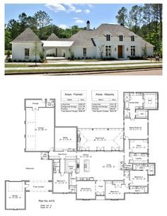 French House Plans, French Country House Plans, Butlers Pantry, Modern Mansion, Family House Plans, Luxury House Plans, Modern Farmhouse Plans, House Blueprints, Country House Plans